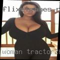 Woman tractor